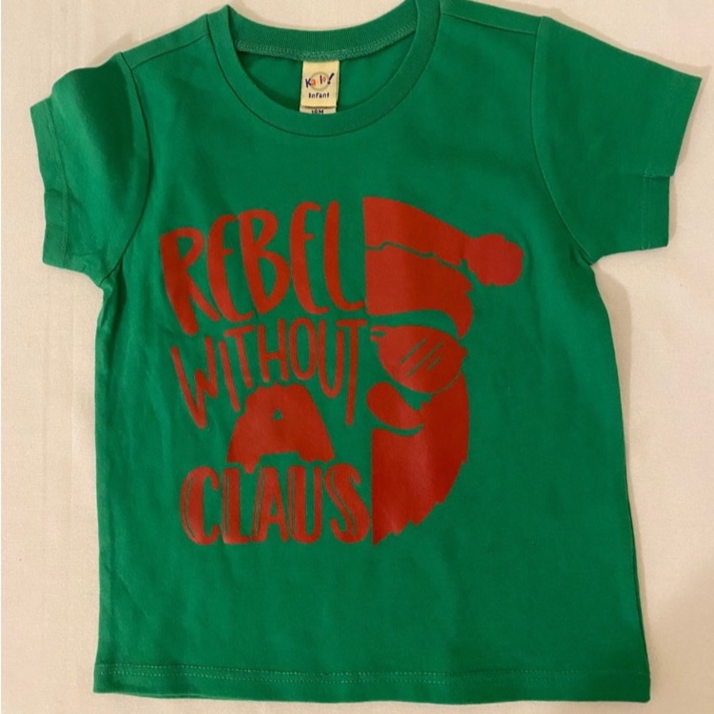 “Rebel Without a Claus “ T-Shirt 18m